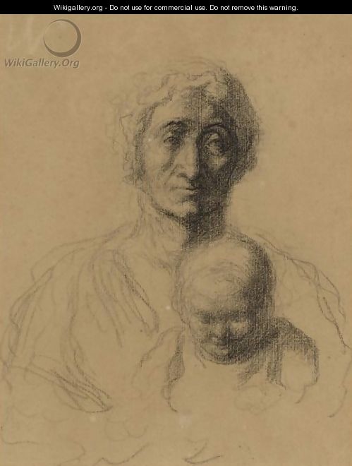 Mere Et Enfant - Honoré Daumier