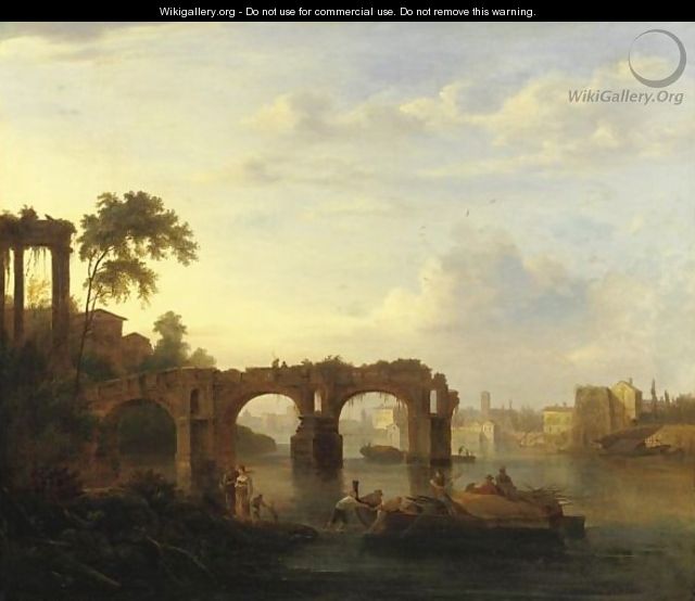 Roma, Veduta Di Ponte Emilio (Ponte Rotto) - Jean-Baptiste Lallemand