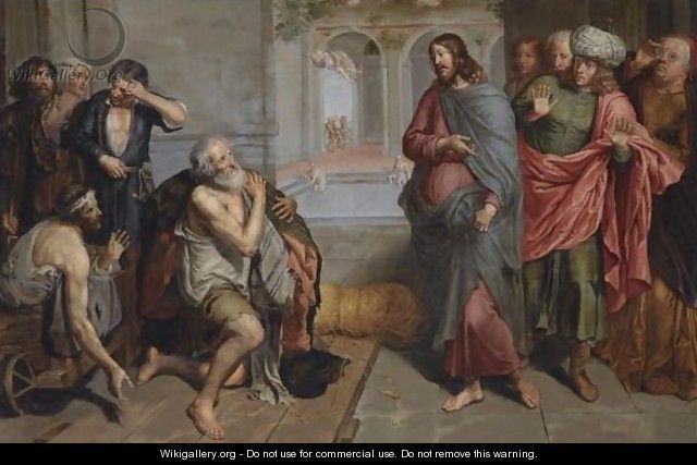 Christ Healing The Sick At Bethesda - (after) Pieter Van Lint