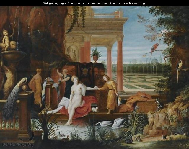 King David And Bathsheba - (after) Hendrik Van Balen, I