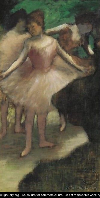Trois Danseuses En Rose - Edgar Degas