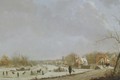 A Winter View Of Leiden With Figures Skating On The Oude Rijn - Gerrit Toorenburgh