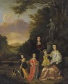 A Portrait Of A Gentleman And His Wife And Their Three Children, Possibly The Loth Family - Johan Le Ducq