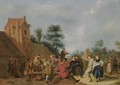 A Merry Company Outside An Inn - Jan Miense Molenaer