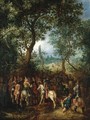 The Edge Of A Forest With Cavaliers Awaiting An Ambush - Sebastien Vrancx