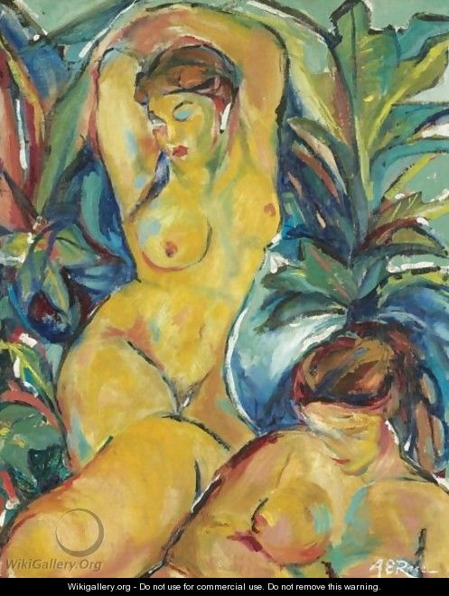Two Nudes - Anne Estelle Rice
