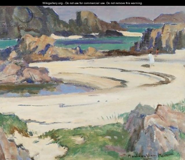 Bathers On The Beach, Iona - John Maclauchlan Milne