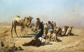 Halt In The Desert - Leopold Carl Muller