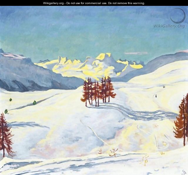 Winter Near St. Moritz, 1916 - Giovanni Giacometti