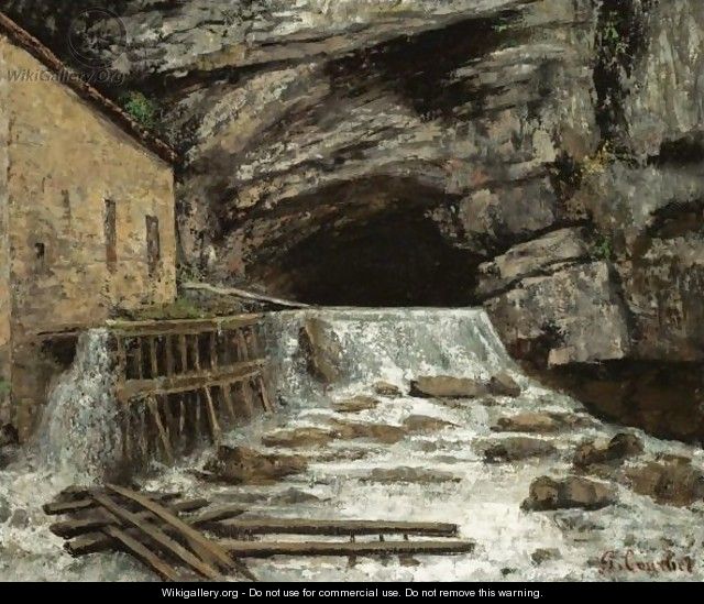 La Source De La Loue - Gustave Courbet