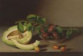 Melon, Cherries And Plums - Margaretta Angelica Peale