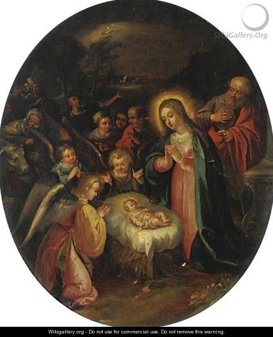 Adorazione Dei Pastori - (after) Hans I Rottenhammer