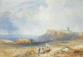 Distant View Of Scarborough Castle, Yorkshire - Charles Bentley