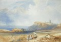 Distant View Of Scarborough Castle, Yorkshire - Charles Bentley