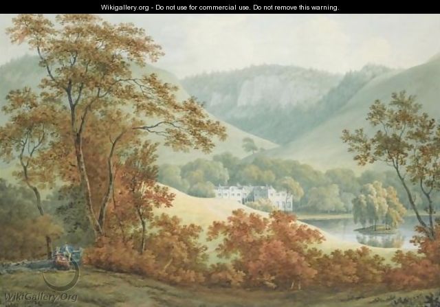 A View Of Patterdale Hall, Ullswater, Cumberland - John Warwick Smith