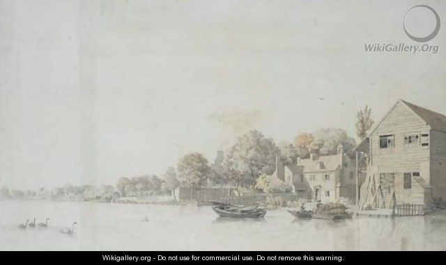 A View Of Twickenham From The Thames - Samuel Scott