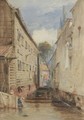 A Canal Between Old Buildings At Rotterdam - James Holland