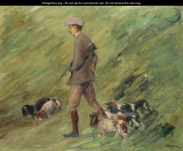 Hunter In The Dunes - Trainer With Hounds - Max Liebermann