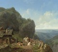 Tavern In The Alps - Heinrich Bürkel