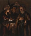 The Denial Of Saint Peter - Adam de Coster