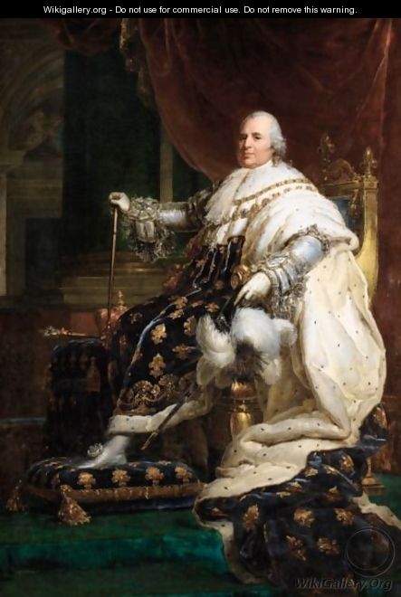 Portrait Of Louis XVIII, King Of France (1755-1824) - (after) Baron Francois Gerard