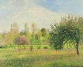 Le Pre A Eragny, Ete, Soleil, Fin D'Apres-Midi - Camille Pissarro