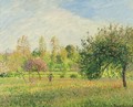 Le Pre A Eragny, Ete, Soleil, Fin D'Apres-Midi - Camille Pissarro