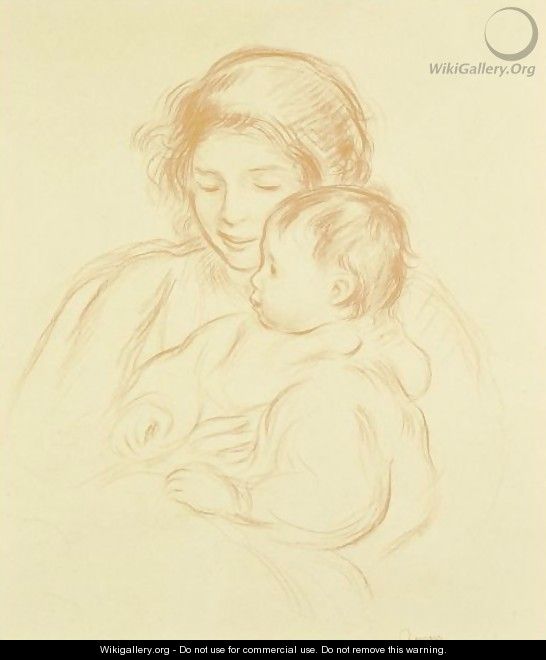Mere Et Enfant - Pierre Auguste Renoir
