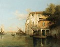 View Of A Canal In Venice - Antione Bouvard