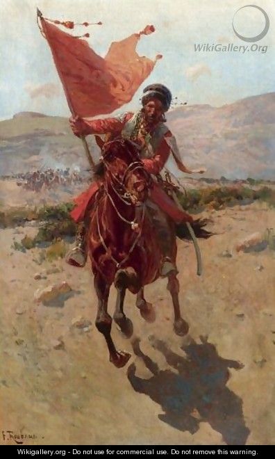 Circassian Rider - Franz Roubaud