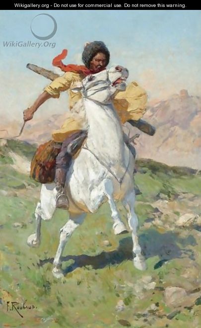 The Caucasian Warrior - Franz Roubaud