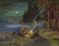 The Campfire - Konstantin Alexeievitch Korovin
