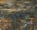 Parisian Boulevard By Night - Konstantin Alexeievitch Korovin