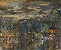 Parisian Boulevard By Night - Konstantin Alexeievitch Korovin