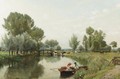 Boating In The English Countryside - Frederick George Cotman