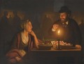 A Market Scene By Candle Light - Petrus Van Schendel