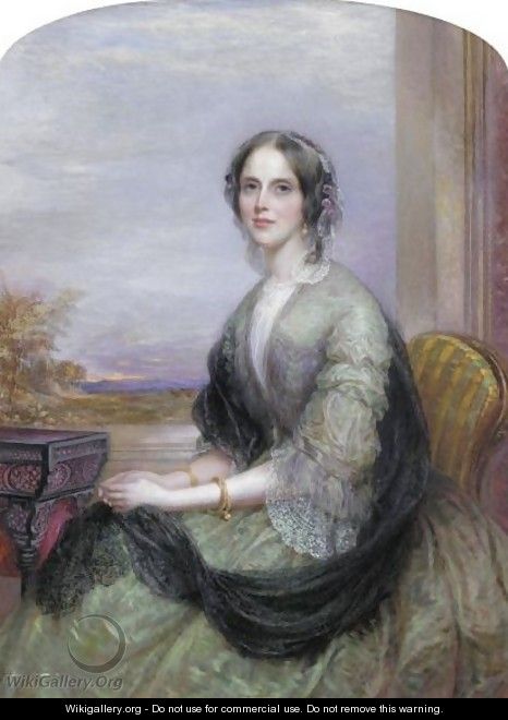 Portrait Of Elizabeth Winthrop - George Richmond