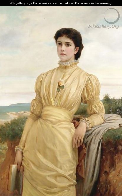 The Lady In The Yellow Dress - Charles E. Perugini