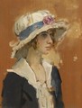 A Girl In A Summer Hat - Isaac Israels