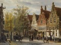 A View Of The Westerstraat, Enkhuizen - Cornelis Springer