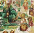Tetes, Arbres Et Fruits - Pierre Auguste Renoir