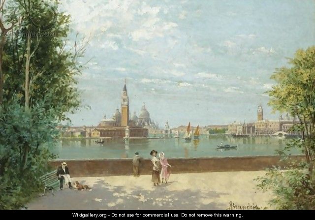 Venice From Public Gardens - Antonietta Brandeis