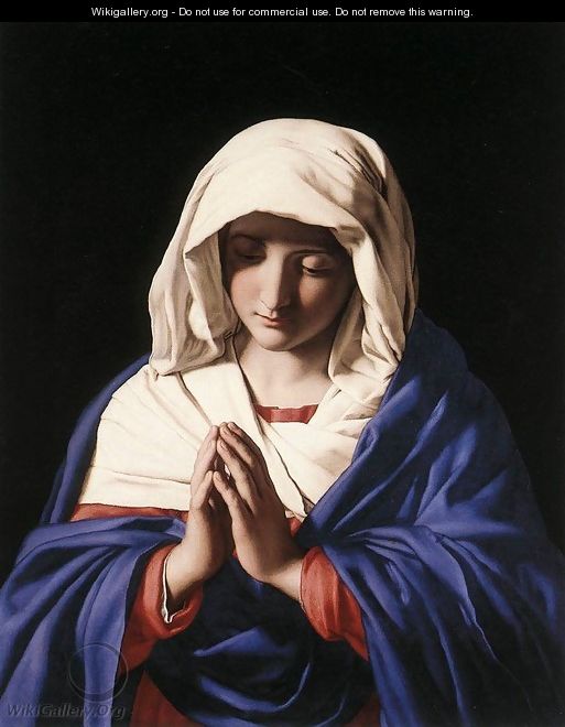 The Virgin in Prayer 1640-50 - Francesco de
