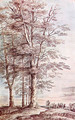 Landscape With Tall Trees - Lucas Van Uden