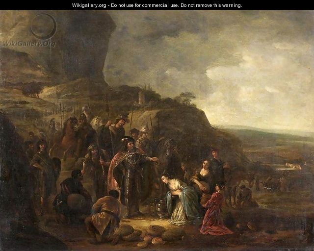 The Meeting Of David And Abigail - Jacob Willemsz de Wet the Elder The Meeting Of David And Abigail - Jacob Willemsz de Wet the Elder