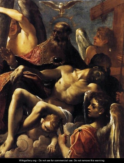 The Trinity with the Dead Christ c. 1590 - Lodovico Carracci