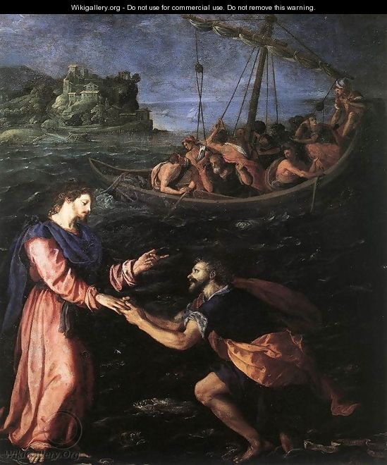 St Peter Walking on the Water 1590 - Alessandro Allori St Peter Walking on the Water 1590 - Alessandro Allori
