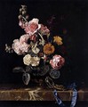 Vase Of Flowers With Pocket Watch 1656 - Willem Van Aelst