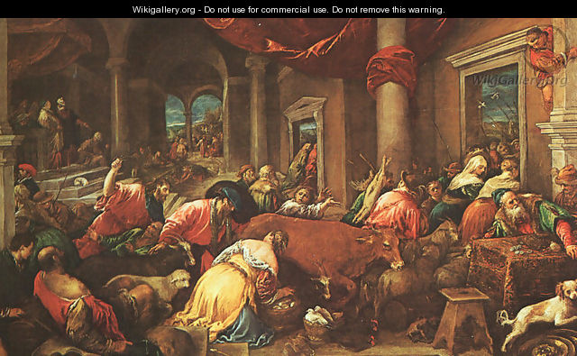 The Purification Of The Temple - Jacopo Bassano (Jacopo da Ponte) The Purification Of The Temple - Jacopo Bassano (Jacopo da Ponte)