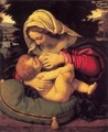 Madonna of the Green Cushion c. 1507 - Andrea Solari